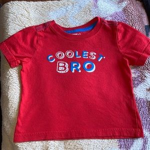 Crazy 8 Toddler Boy “Coolest Bro” Brother Short Sleeve Graphic Shirt